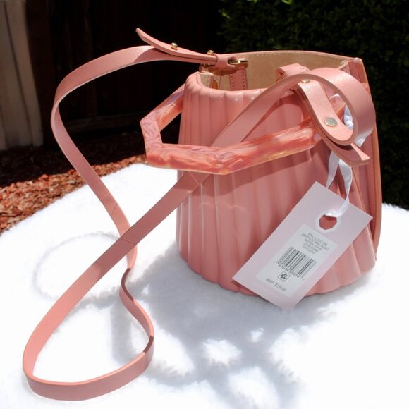 Alez Small Bucket Bag with Shoulder Strap - LOUISE ET CIE - Blush Pink - Picture 8 of 8
